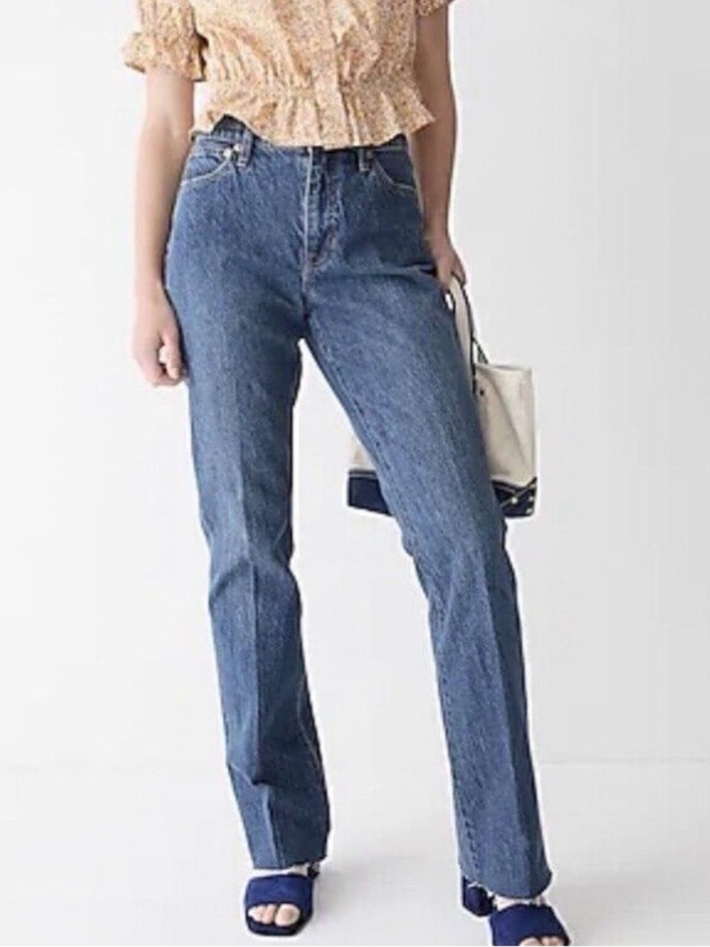 J. Crew Full Length Demi Boot Jeans in Tall